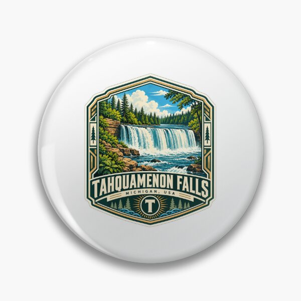 Item preview, Tahquamenon Falls Michigan USA Waterfall Travel Souvenir designed and sold by JonesFlora2025.