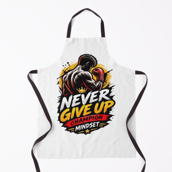 Item preview, Never Give Up Champion Mindset Motivational Fitness Design designed and sold by Artbysarmina.