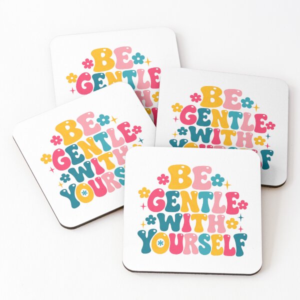Item preview, Be Gentle With Yourself Self Care Mental Health Wellness Inspiration designed and sold by SkeletonsDanger.