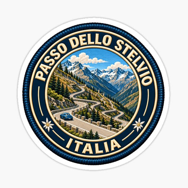 Item preview, Passo Dello Stelvio Italia Road Trip Mountain Pass Travelers Cyclists designed and sold by JonesFlora2025.