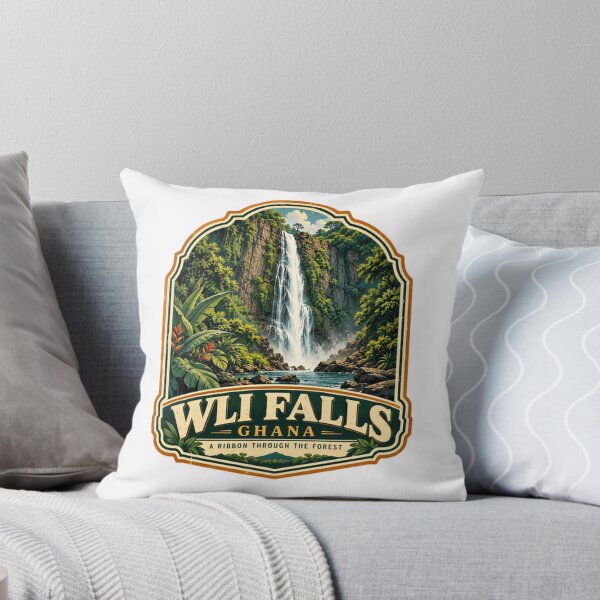 Item preview, Wli Falls Ghana A Ribbon Through The Forest African Waterfall Travel Souvenir designed and sold by Simsimah26Parks.