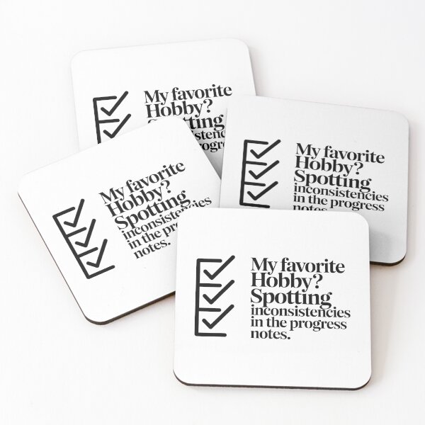 Item preview, My Favorite Hobby? Spotting Inconsistencies in the Progress Notes – Funny Legal Nurse Gift designed and sold by CuteDesignables.