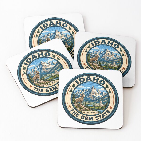 Item preview, Idaho The Gem State Established 1890 State Pride Mountain Bighorn Sheep designed and sold by ManilStuck237.