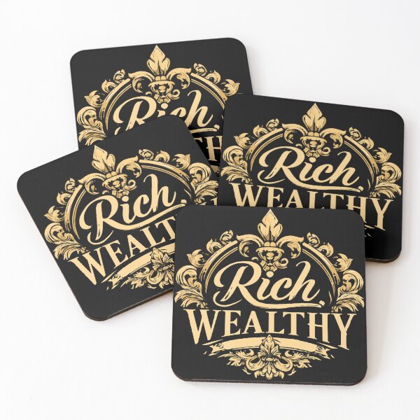 Item preview, Rich Wealthy Gold Emblem Style Design designed and sold by RichardRags.