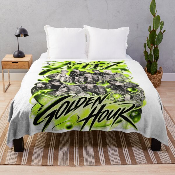 Item preview, ATEEZ Group Golden Hour Neon Graffiti Swirls designed and sold by Valeree Store.
