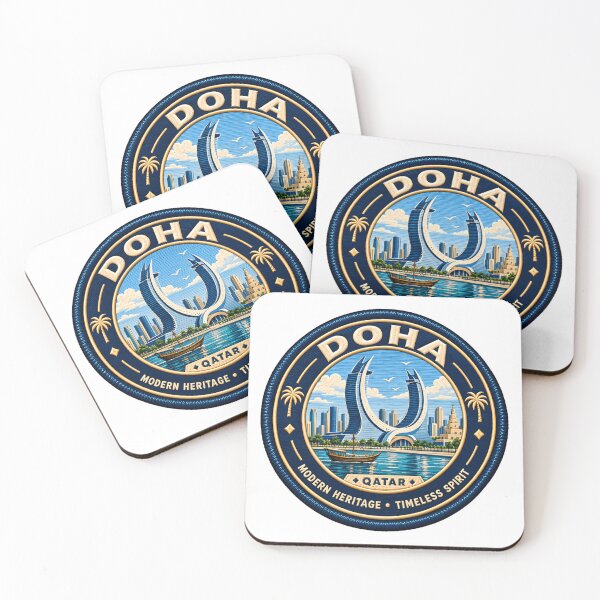 Item preview, Doha Qatar Modern Heritage Timeless Spirit Travel Souvenir Destination designed and sold by NeedForParks.
