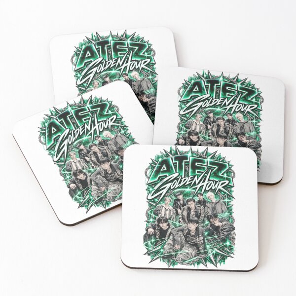 Item preview, ATEEZ Group Golden Hour Dark Emerald Spikes designed and sold by Valeree Store.