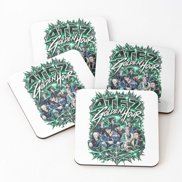 Item preview, Iconic Spiky Emerald ATEEZ Group Golden Hour Art designed and sold by Valeree Store.