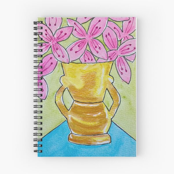 Item preview, Mixed-media retro 1960s Diana vase floral still life art number 03/20 designed and sold by WildLadyWood.