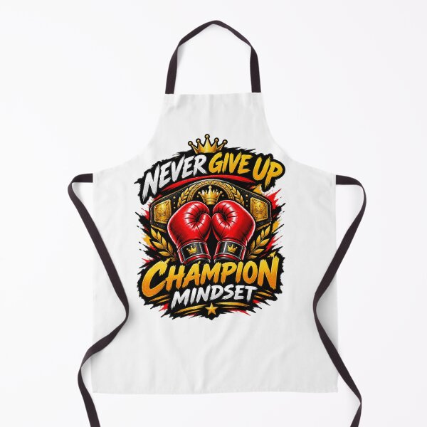 Item preview, Never Give Up Champion Mindset Boxing Motivation Design designed and sold by Artbysarmina.