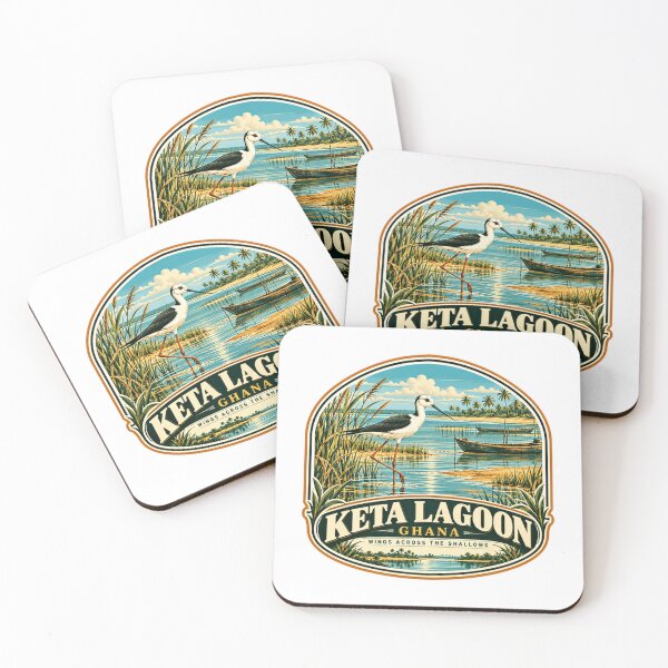 Item preview, Keta Lagoon Ghana Wings Across The Shallows African Travel Bird Watching Nature designed and sold by AncientClouds25.