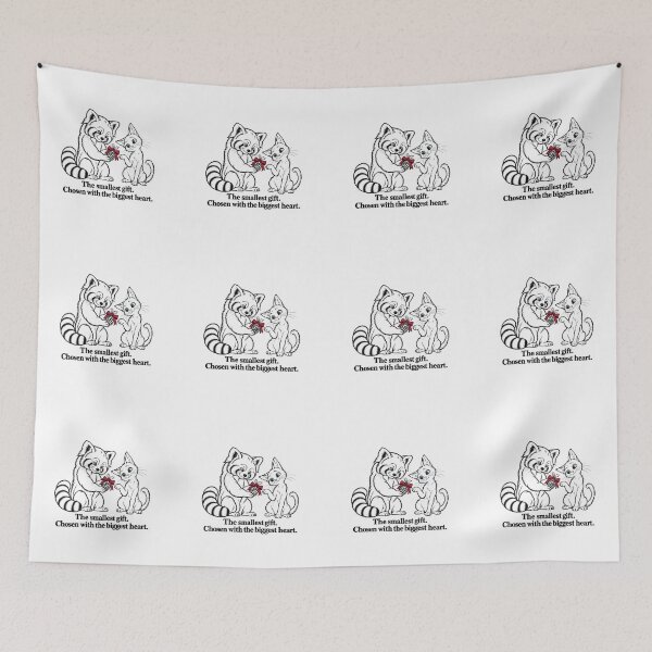 Item preview, Red Panda and Kitten Share a Christmas Pinecone designed and sold by Soft Paws Sketches.