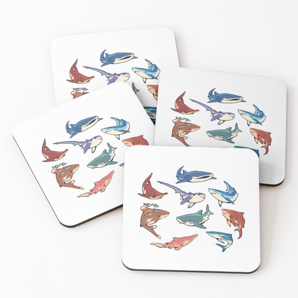 Item preview, Sharks In The Light Blue designed and sold by marc-palia.
