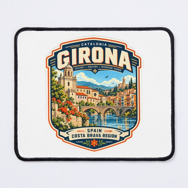 Item preview, Girona Catalonia Spain Costa Brava History Culture Riverside Charm Travel Souvenir designed and sold by NightGlyph.