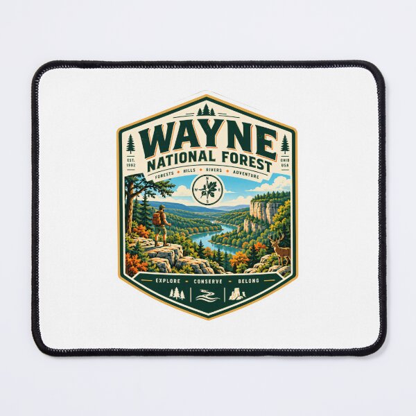 Item preview, Wayne National Forest Ohio USA Forests Hills Rivers Adventure Explore Conserve Belong Hiker Outdoors designed and sold by kristyparkStar3.
