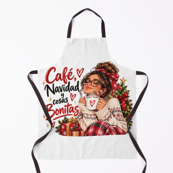 Item preview, Café Navidad y Cosas Bonitas – Divertido diseño de café navideño español para latinas, acogedor regalo para amantes de las tazas navideñas designed and sold by Rachel0527.