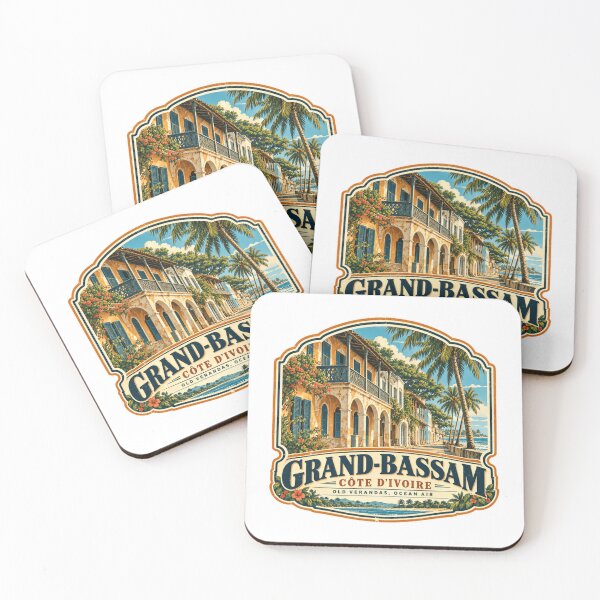 Item preview, Grand-Bassam Côte D'Ivoire Old Verandas Ocean Air African Travel Souvenir designed and sold by AncientClouds25.