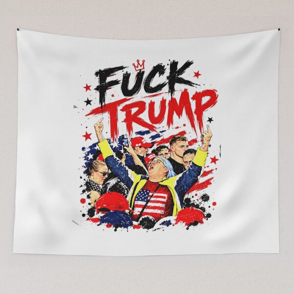Item preview, Double Bird Lady USA Flag Protest Vintage Adult Graphic Tee Quote Defiant Middle Finger Woman Patriotic Political Resistance designed and sold by Jackchapman97.
