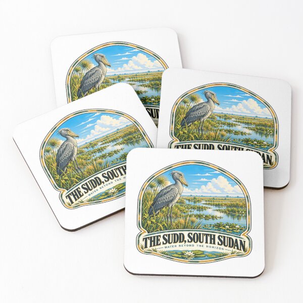 Item preview, The Sudd, South Sudan Water Beyond The Horizon Shoebill African Wildlife Birdwatcher designed and sold by AncientClouds25.