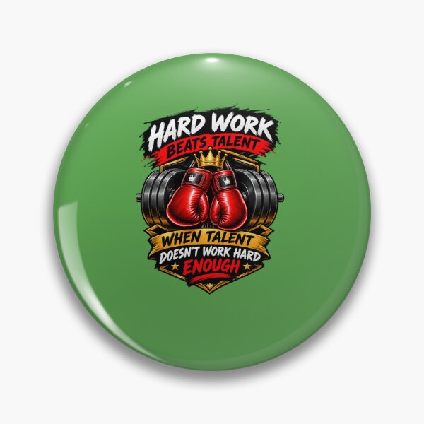 Item preview, Hard Work Beats Talent Boxing Gloves Motivational Design designed and sold by Artbysarmina.