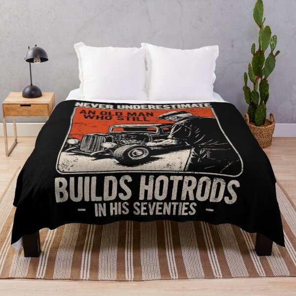 Item preview, Never Underestimate An Old Man Who Still Builds Hotrods In His Seventies - Retired Mechanic Car Guy Gift designed and sold by salsamirellae.