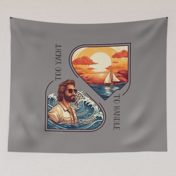 Item preview, Too Yacht To Handle Funny Boating Pun Shirt-61 designed and sold by AleksandarBakov.