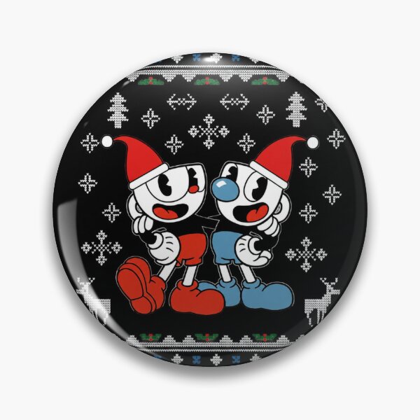 Item preview, Vintage Christmas Ugly Pattern Cartoon Cup Duo Game designed and sold by yarnell-press.