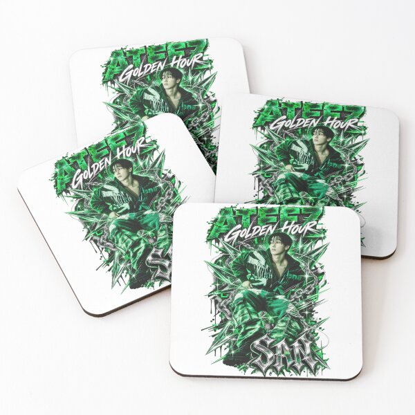 Item preview,  San ATEEZ Golden Hour Heavy Metal Spike Visual designed and sold by Valeree Store.