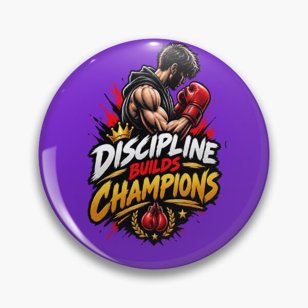 Item preview, Discipline Builds Champions Boxing Motivation Design designed and sold by Artbysarmina.