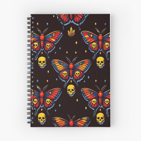 Item preview, Moths and Skulls designed and sold by April Long Designs.