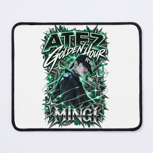 Item preview, ATEEZ Mingi Golden Hour Dark Emerald Spikes designed and sold by Valeree Store.