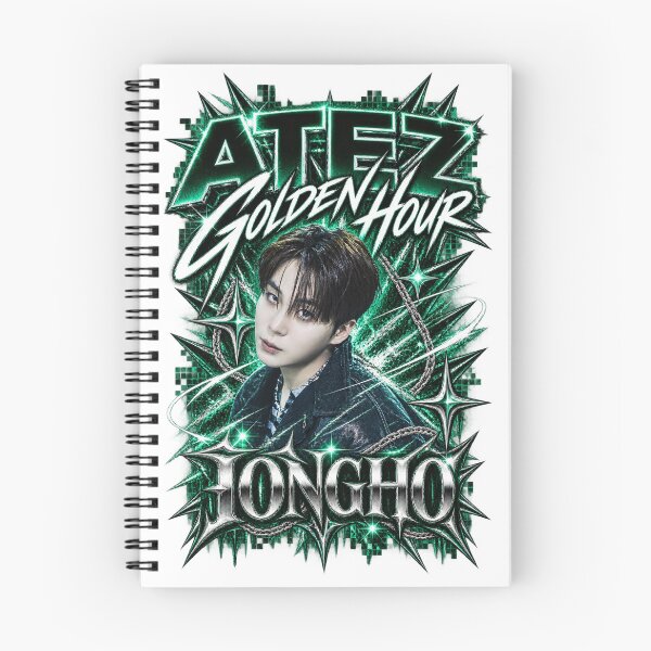 Item preview,  ATEEZ Jongho Golden Hour Dark Emerald Spikes designed and sold by Valeree Store.