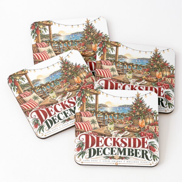 Item preview, Deckside December Australian Summer Christmas Outdoor Entertaining Graphic designed and sold by pradeepvisuals.