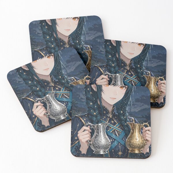 Item preview, The Star Tarot Gothic Anime Art — Astra Lin Celestial Hope Design designed and sold by boldbrushstroke.