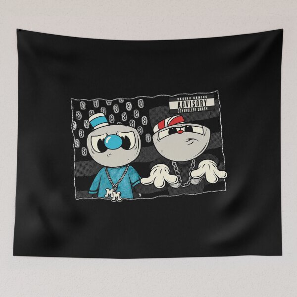 Item preview, Cuphead Hiphop Bros Gaming Patch designed and sold by yarnell-press.