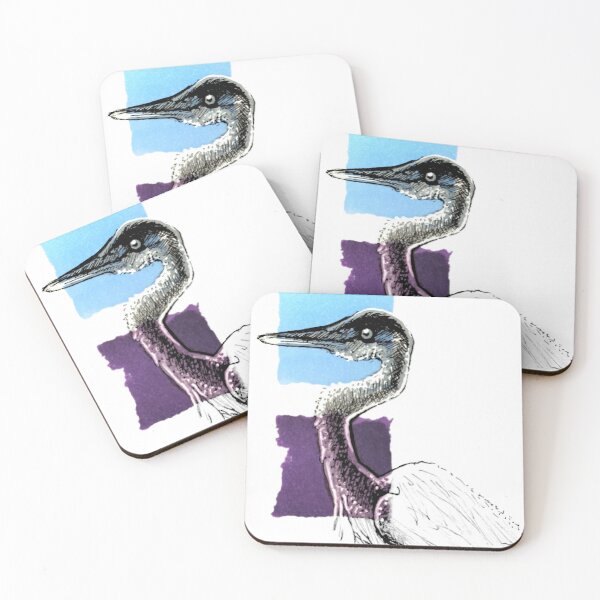 Item preview, Great Blue Heron - ACEO Pen & Ink Illustration designed and sold by mathiesmemos.