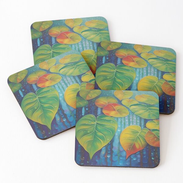 Item preview, Rain-Kissed Leaves – A Tropical Symphony designed and sold by tambanow.