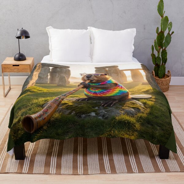 Item preview, Hippy Beaver Awakens Stonehenge designed and sold by Tridentulus.