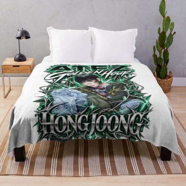Item preview, ATEEZ Hongjoong Golden Hour Dark Emerald Spikes designed and sold by Valeree Store.