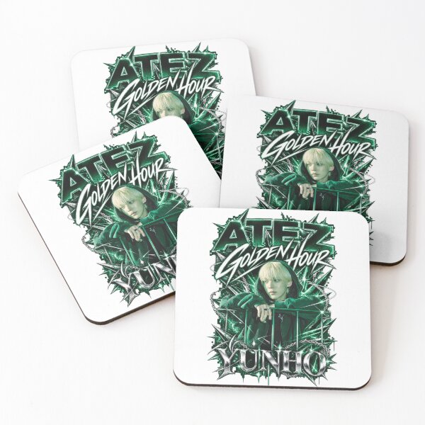 Item preview,  ATEEZ Yunho Golden Hour Dark Emerald Spikes designed and sold by Valeree Store.