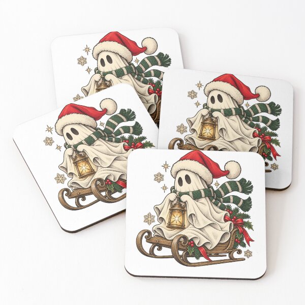 Item preview, Vintage Christmas Ghost on Sleigh Shirt designed and sold by LandFinStudio.