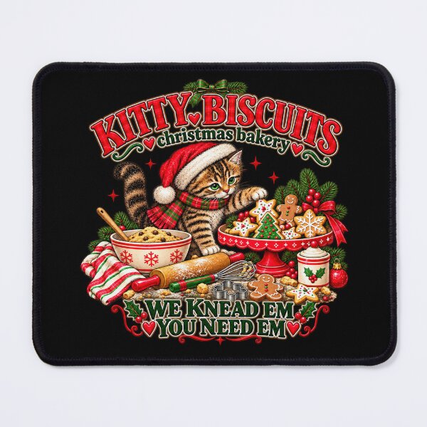 Item preview, Christmas Baking Kitten with Cookies and Dough designed and sold by MassonCalepon.