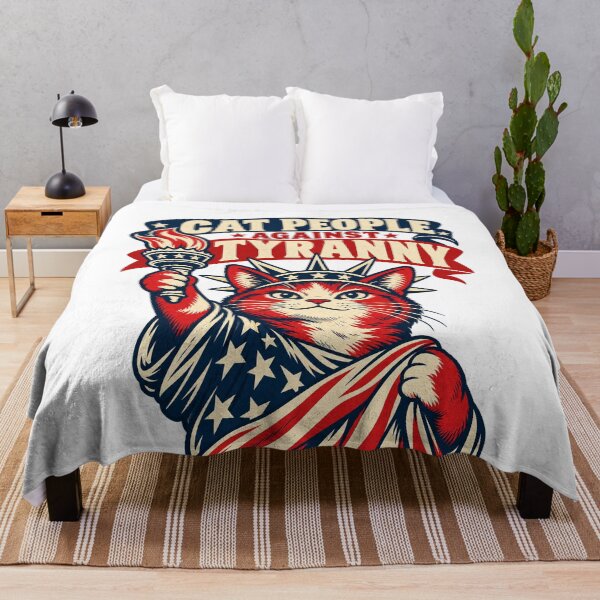 Item preview, Retro Liberty Cat Vintage Patriotic Graphic Shirt designed and sold by LandFinStudio.
