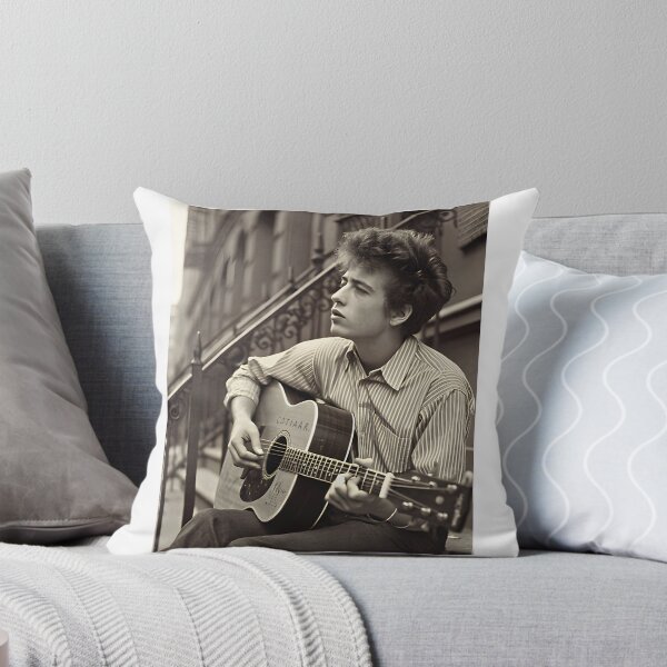 Item preview, Vintage Acoustic Portrait of Legendary Folk Musician Bob Dylan designed and sold by Lazrakfashion.