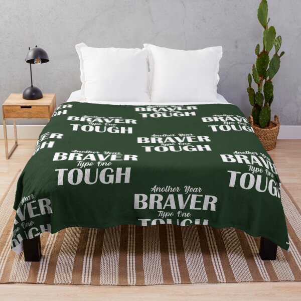 Item preview, Another Year Braver Type One Tough Diabetes Diaversary T1D Oversized T-Shirt designed and sold by Sakurabyfoco.