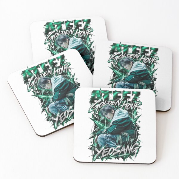 Item preview,  ATEEZ Yeosang Golden Hour Dark Emerald Spikes designed and sold by Valeree Store.