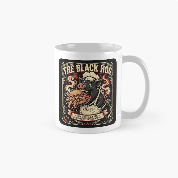 Item preview, The Black Hog BBQ - How Much Black Hog Can You Stuff In Your Mouth? designed and sold by Never2Soon.