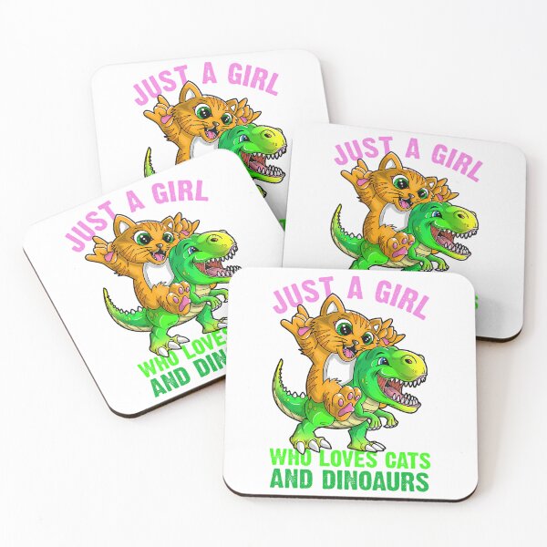 Item preview, Just A Girl Who Loves Cats And Dinosaurs designed and sold by lancebilli.