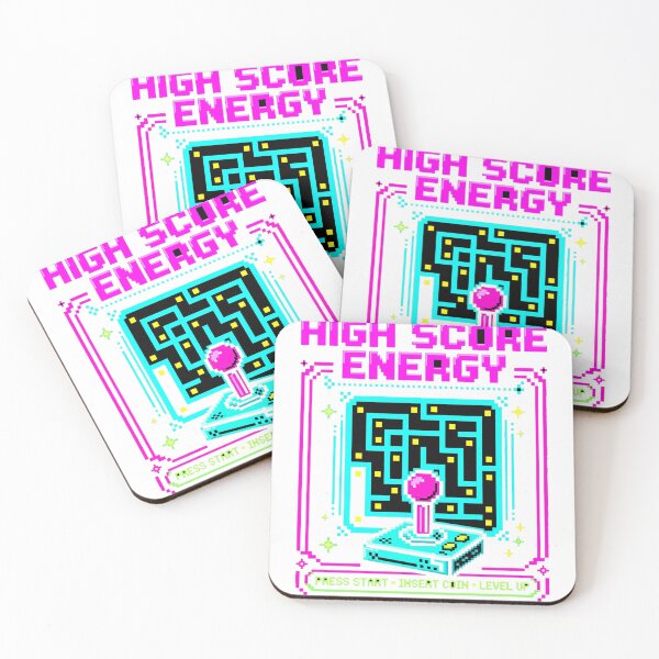 Item preview, High Score Energy - Retro Arcade Maze Gamer designed and sold by Never2Soon.