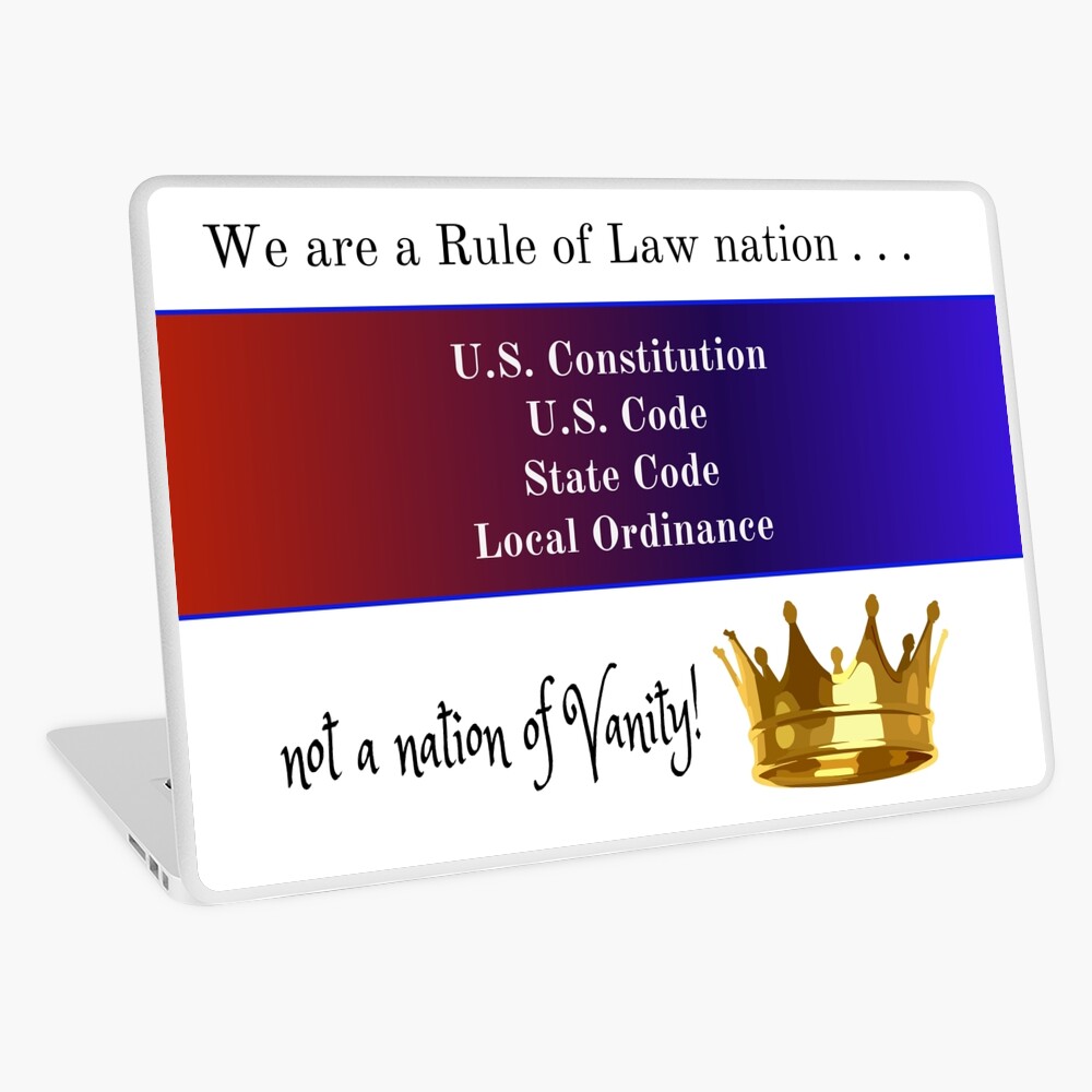 Rule of Law Nation Laptop Skin